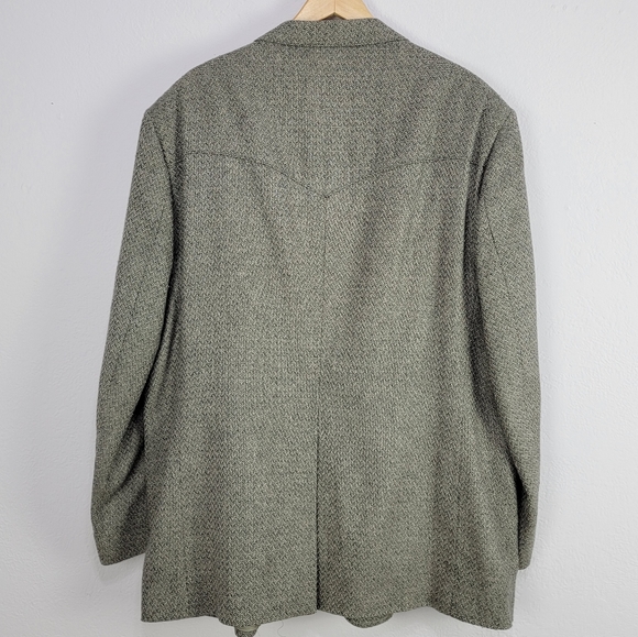 Vintage Bar WS Western Silk Wool Tweed Sport Coat Size 52L USA Made - Picture 13 of 16
